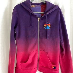 Aviator Nation Sweatshirt / Hoodie pink/ purple